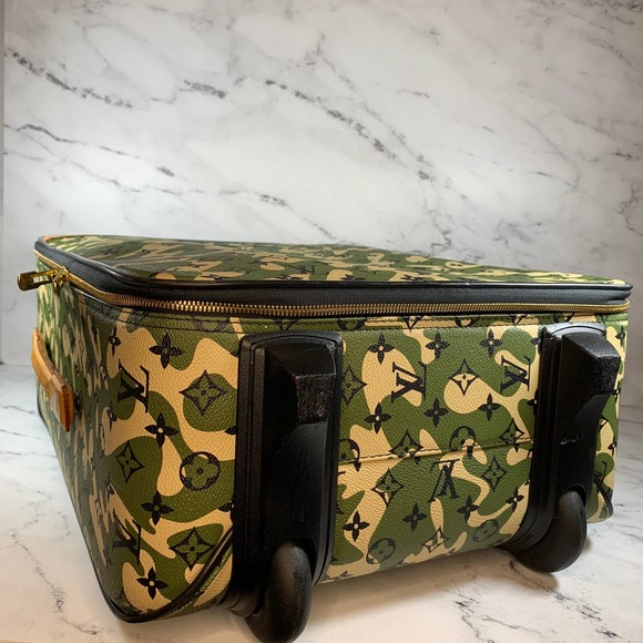❌❌ Louis Vuitton Monogramouflage Pegase Suitcase 60 Monogram LV Travel Luggage - Picture 11 of 16